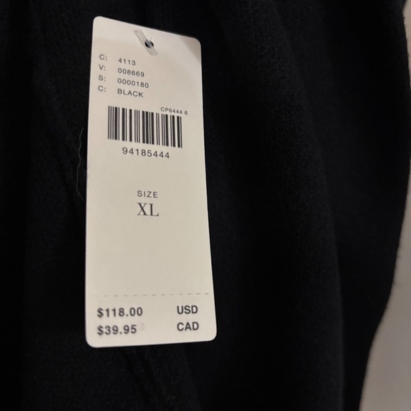 Anthropologie "The Logan Turtleneck Sweater" by Maeve Women's XL in Black - Picture 4 of 9